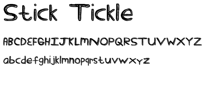 Stick Tickle font